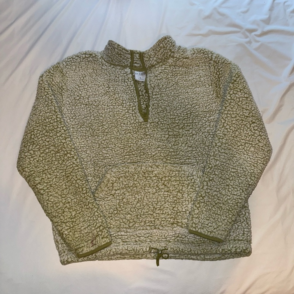 Serra Sage Green Sherpa Fleece 1/2 Zip Size Large